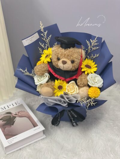 Bear Soap Graduation Flower - Image 2